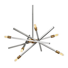 Hinkley Lighting 4765 Archer 6 Light 26"W Sputnik Chandelier - Brushed Nickel /