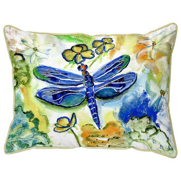 Betsy Drake Dragonfly's Garden Small Pillow 11x14