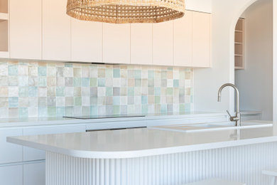 Photo of a beach style kitchen in Perth.