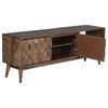 Fairview 57"Hex Inlay Media Console, Mango Wood