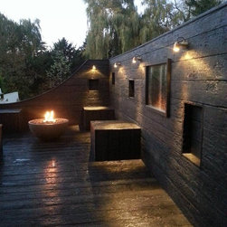 Hemi Fire Pit in a client's garden, UK - Fire Pits
