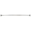 Utopia Alley 72" Aluminum Curved Rod With Shower Rings and Liner, Chrome