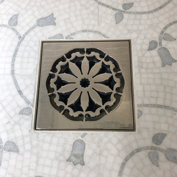 Installed Designer Drains Covers