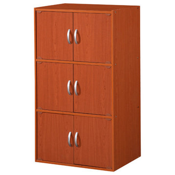 6-Door Storage Cabinet, Cherry