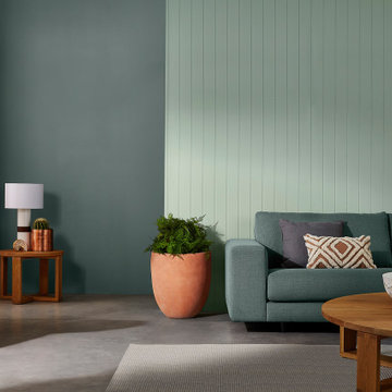 Muted Green Living Space