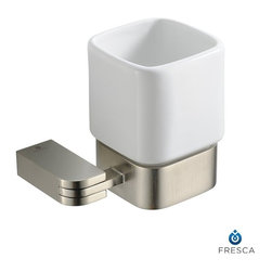 Fresca Solido Tumbler Holder - Brushed Nickel FAC1314BN - Bathroom Accessories