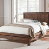 Meadow Solid Wood Platform Bed, Brick Brown, King