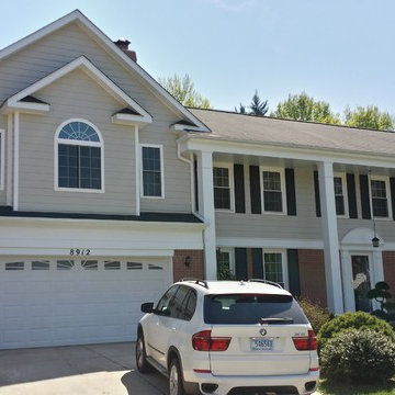 Addition over garage. 2 Bedrooms & 2 Bathrooms. New siding on existing house to