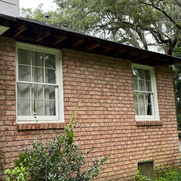The Facia and Soffits were in bad shape when we started
