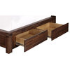 Modus Meadow Full Solid Wood Storage Bed in Brick Brown