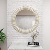 Coastal White Wooden Wall Mirror 89515