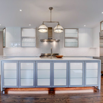 Contemporary Kitchen in Traditional Home