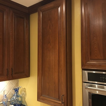 Traditional Cleveland Area Horseshoe Kitchen