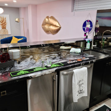 Miami style Basement getaway
