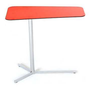 Tred Side Table, Orange Laminated Top
