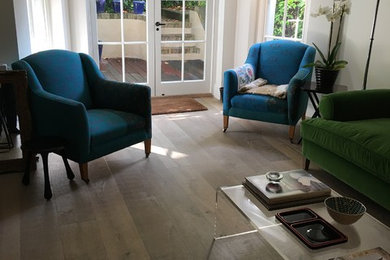 Notting Hill House in London Bespoke Wide Engineered Oak Flooring