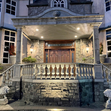 Grand Entry Stucco Renovation – Front View