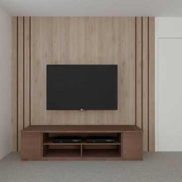 Unique Wall Mounted Wooden TV Unit Supplied by Inspired Elements