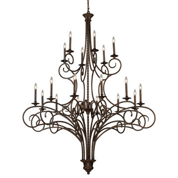 8een Light Chandelier in Traditional Style - 77 Inches tall and 60 inches wide