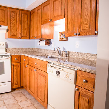 Rustic Oak Kitchen in Pasadena, MD