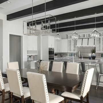 New Transitional Custom Home Overlooking the First Green in Bay Hill