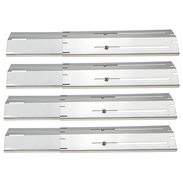 Avenger 84004SS Universal Fit Adjustable Stainless Steel Heat Plate Set of 5