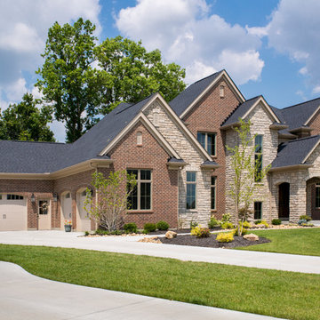 A traditional two-story home