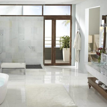Moen Align Modern Open Concept Bathroom