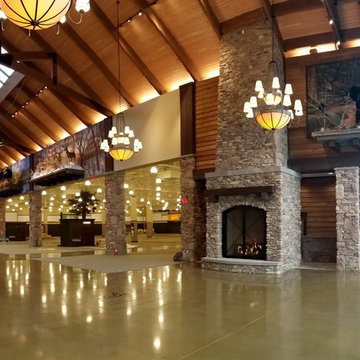 Custom Gas Fireplaces for Cabela's Stores Nationwide