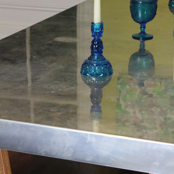Zinc dining table