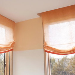 Custom Window Treatments by Lynn Chalk - Roman Shades