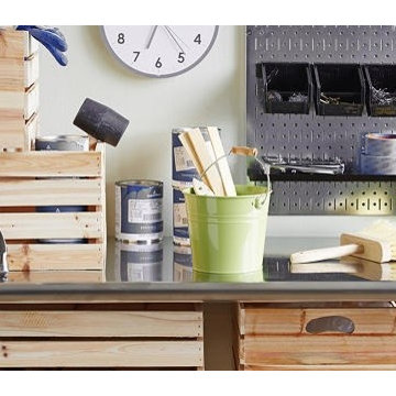 The Workshop on OneKingsLane.com featuring Wall Control metal pegboard | Garage