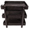 Artifacts Rattan™ 3-Tier-Tray Paper Sorter, Tudor Black, 14"x11"x14"