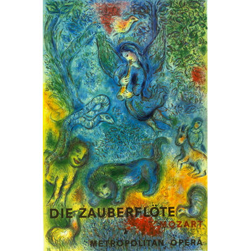 Consigned, Marc Chagall, The Magic Flute, Die Zauberflote, 1973, Litograph