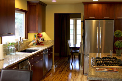 Kitchen - transitional kitchen idea in Other