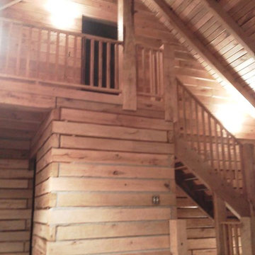 Chalet 1280sf - Oak Log Cabin Build- Schutt Log Homes and Mill Works