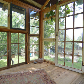 My Houzz: Meditation Room Made With Reclaimed Windows