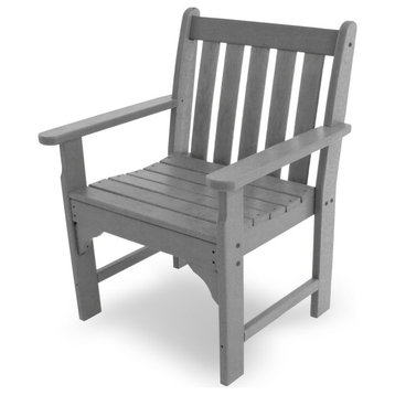 Polywood Vineyard Garden Arm Chair, Slate Gray