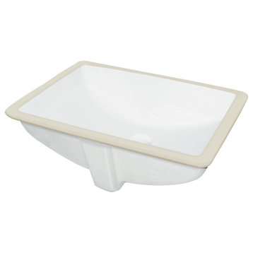 Transolid, Bathroom Sink, White, 14"x2"x8"