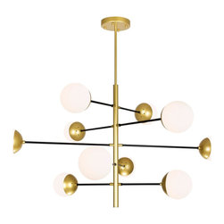 CWI Lighting - 10 Light Chandelier With Medallion Gold Finish - Chandeliers