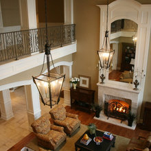 Two story fire place