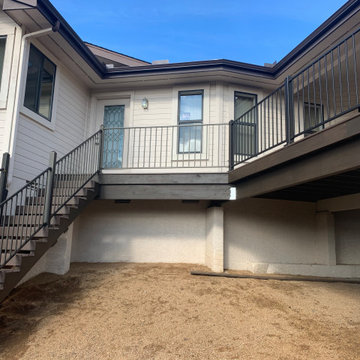 Deck rebuild with Timber Tech decking and Fortress railing.