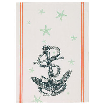 Anchor And Sea Star Kitchen Towel