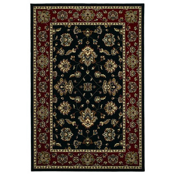 Oriental Weavers Sphinx Ariana 623m3 Rug, Black/Red, 6'0"x6'0" Round
