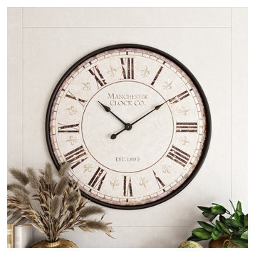 Valerie Large Round Wall Clock