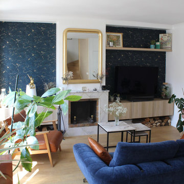 Épinettes, aménagement et décoration d'un duplex, Paris XVIIe