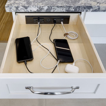 Kitchen In-Drawer Charging Outlets