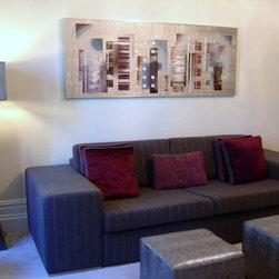 Original paintings on metal - Mixed Media Art