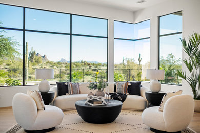 Living room - contemporary living room idea in Phoenix