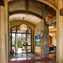 beams in rooms and entry